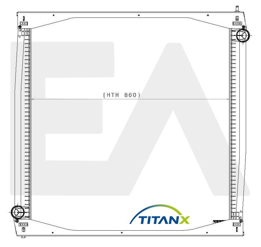 Radiator, racire motor 31R63004T EACLIMA
