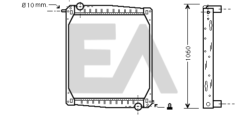 Radiator, racire motor 31R63006 EACLIMA