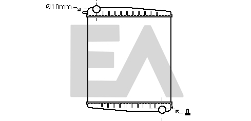 Radiator, racire motor 31R63007 EACLIMA