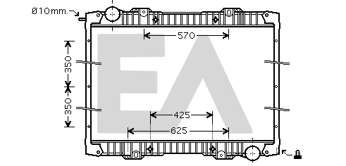Radiator, racire motor 31R63008 EACLIMA