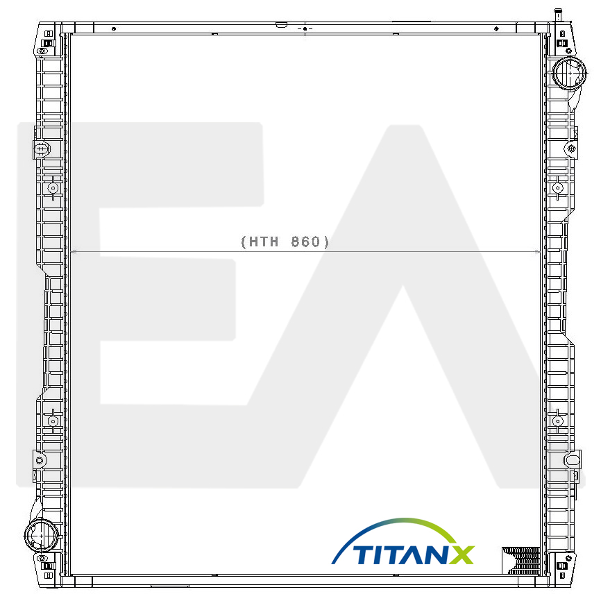 Radiator, racire motor 31R63008T EACLIMA