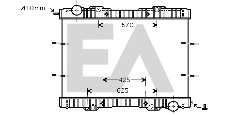 Radiator, racire motor 31R63009 EACLIMA