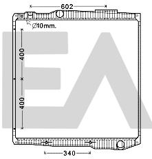 Radiator, racire motor 31R63012 EACLIMA