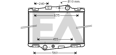 Radiator, racire motor 31R76004 EACLIMA