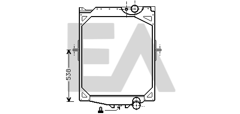 Radiator, racire motor 31R76005 EACLIMA
