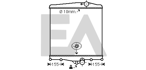 Radiator, racire motor 31R76012 EACLIMA