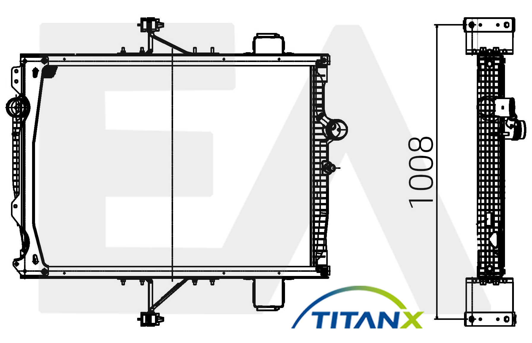 Radiator, racire motor 31R76020T EACLIMA