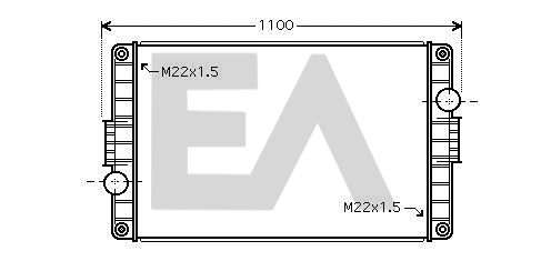 Radiator, racire motor 31R76028 EACLIMA