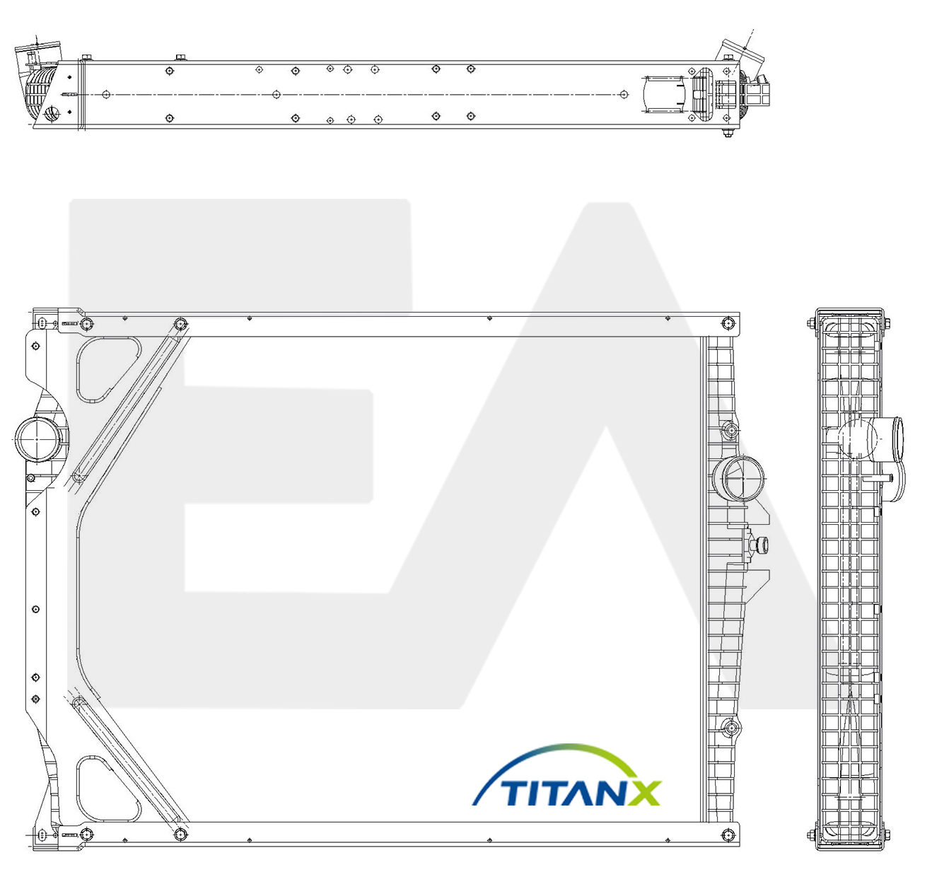 Radiator, racire motor 31R76031T EACLIMA
