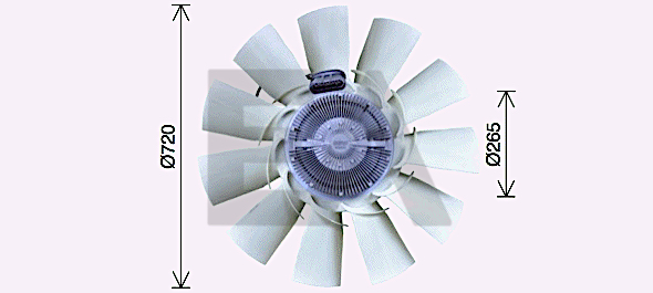 Paleta ventilator, racire motor 35C16C02 EACLIMA