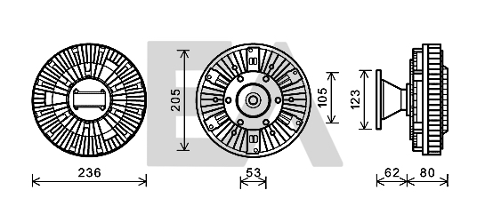 Paleta ventilator, racire motor 35C16D03 EACLIMA