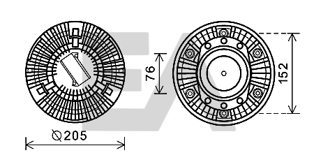 Paleta ventilator, racire motor 35C16D04 EACLIMA
