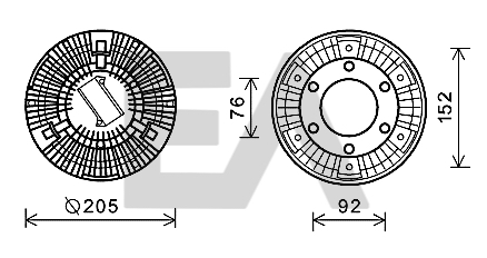 Paleta ventilator, racire motor 35C16D07 EACLIMA