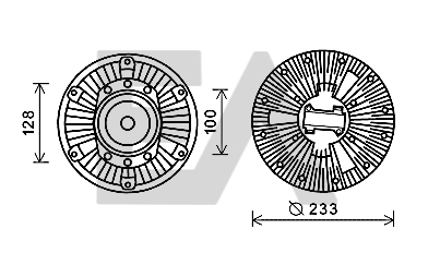Paleta ventilator, racire motor 35C16D08 EACLIMA