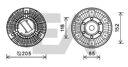 Paleta ventilator, racire motor 35C16D09 EACLIMA