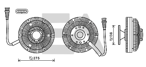 Paleta ventilator, racire motor 35C16D11 EACLIMA