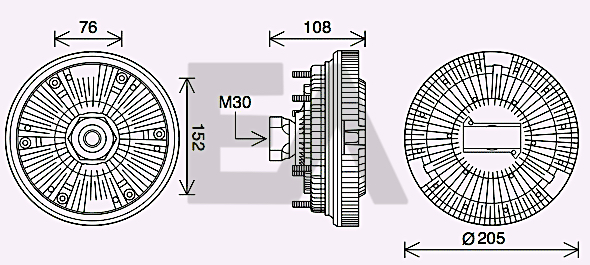 Paleta ventilator, racire motor 35C16D13 EACLIMA