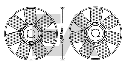 Paleta ventilator, racire motor 35C30A01 EACLIMA