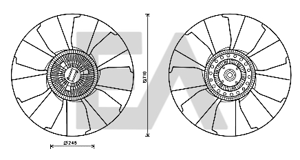 Paleta ventilator, racire motor 35C30C01 EACLIMA