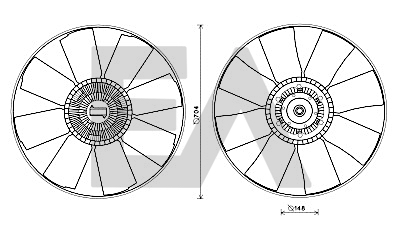 Paleta ventilator, racire motor 35C30C03 EACLIMA