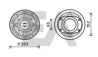Paleta ventilator, racire motor 35C30D06 EACLIMA