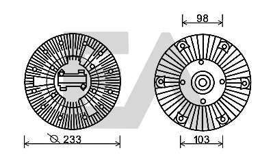 Paleta ventilator, racire motor 35C30D07 EACLIMA