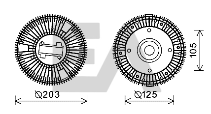 Paleta ventilator, racire motor 35C30D09 EACLIMA