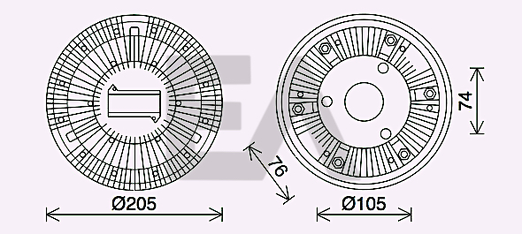 Paleta ventilator, racire motor 35C30D10 EACLIMA