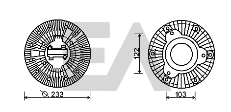 Paleta ventilator, racire motor 35C45D02 EACLIMA