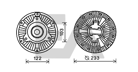 Paleta ventilator, racire motor 35C45D03 EACLIMA