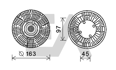 Paleta ventilator, racire motor 35C45D07 EACLIMA