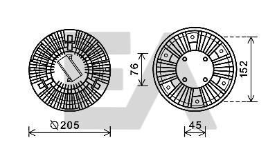 Paleta ventilator, racire motor 35C45D08 EACLIMA