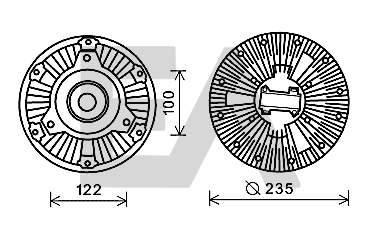 Paleta ventilator, racire motor 35C45D09 EACLIMA