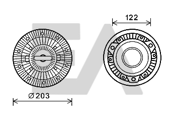 Paleta ventilator, racire motor 35C45D11 EACLIMA