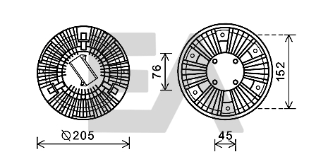 Paleta ventilator, racire motor 35C45D12 EACLIMA