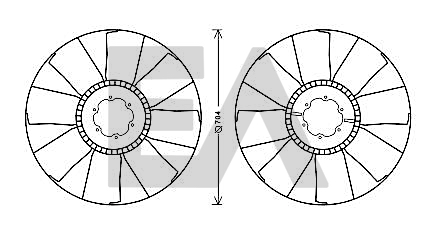 Paleta ventilator, racire motor 35C47A01 EACLIMA