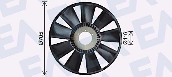 Paleta ventilator, racire motor 35C47A02 EACLIMA