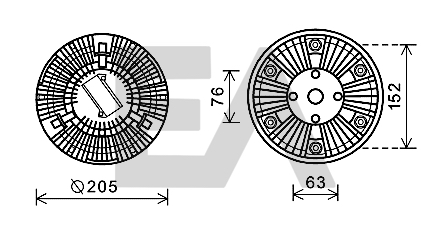 Paleta ventilator, racire motor 35C47D01 EACLIMA