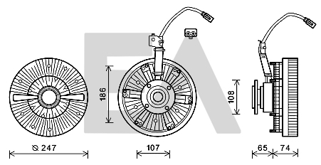 Paleta ventilator, racire motor 35C47D03 EACLIMA