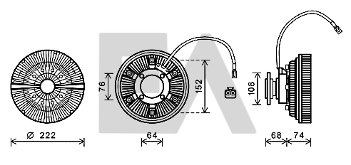 Paleta ventilator, racire motor 35C47D04 EACLIMA