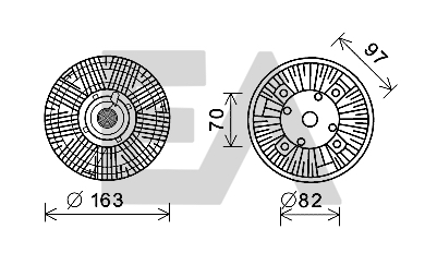 Paleta ventilator, racire motor 35C47D05 EACLIMA