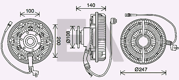 Paleta ventilator, racire motor 35C47D10 EACLIMA