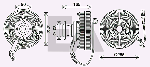 Paleta ventilator, racire motor 35C47D11 EACLIMA