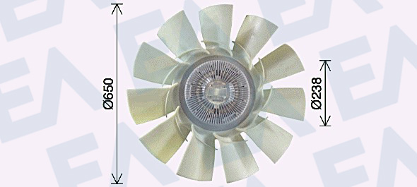 Paleta ventilator, racire motor 35C59C04 EACLIMA