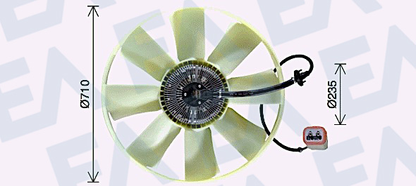 Paleta ventilator, racire motor 35C59C05 EACLIMA