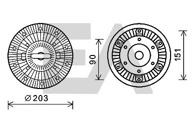 Paleta ventilator, racire motor 35C59D05 EACLIMA