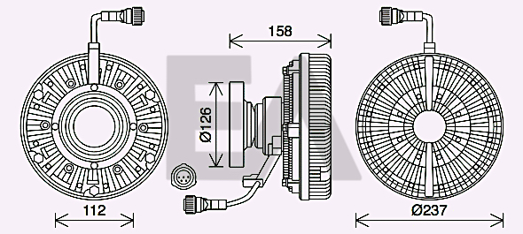 Paleta ventilator, racire motor 35C59D08 EACLIMA