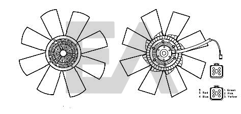 Paleta ventilator, racire motor 35C63C02 EACLIMA