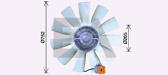 Paleta ventilator, racire motor 35C63C04 EACLIMA