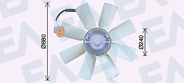 Paleta ventilator, racire motor 35C63C06 EACLIMA